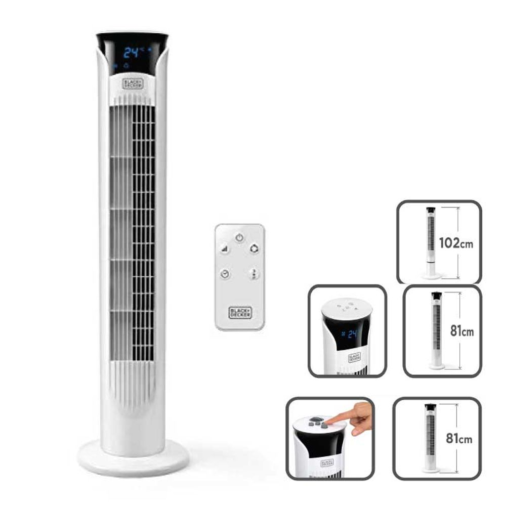STOLPNI VENTILATOR 45 W 81 CM Black &amp; Decker BXEFT48E slika 1