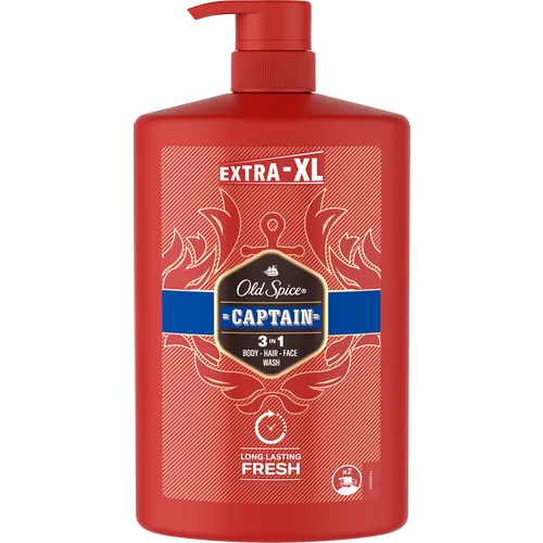 Old Spice Captain 3u1 gel za tuširanje 1000ml XXL slika 1