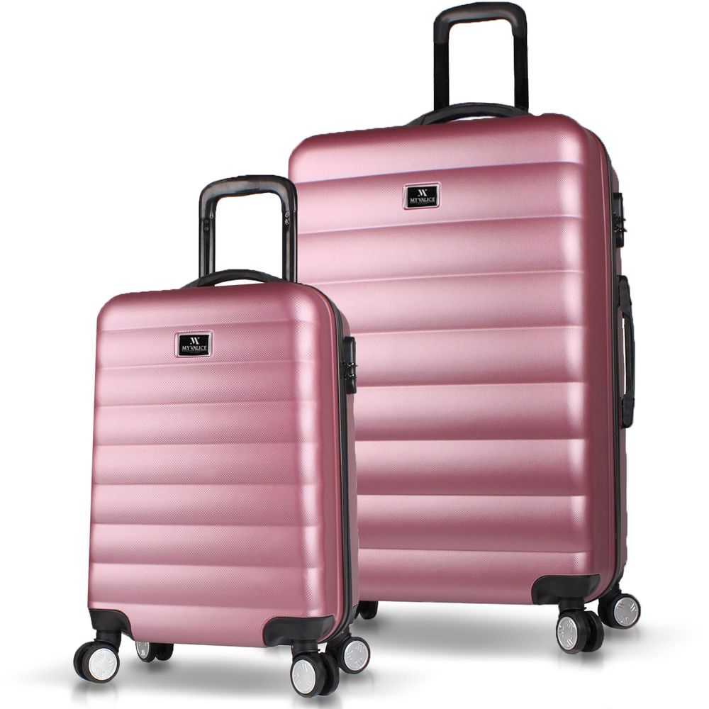 Set Kofera 6568 u Roze Zlatnoj (2 Komada) slika 1