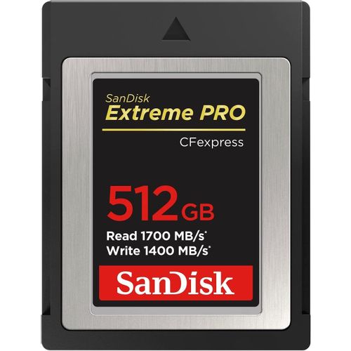 SanDisk Extreme PRO CFexpress tip B, 512GB, 1700MB/s čitanje, 1400MB/s pisanje slika 3