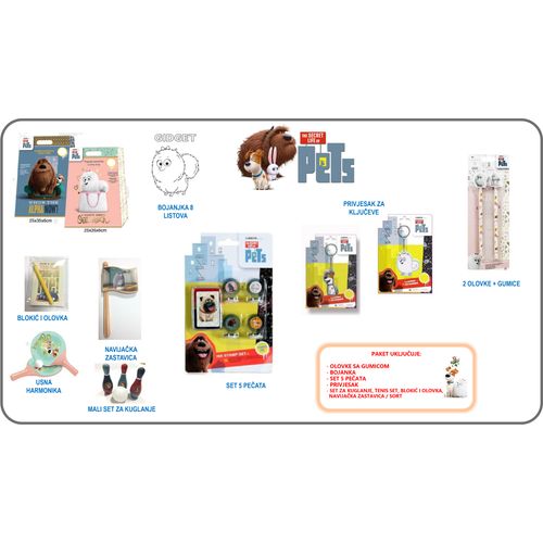 BOŽIĆNI PAKET IZNENAĐENJA                                                                                SECRET LIFE OF PETS - MALI slika 2