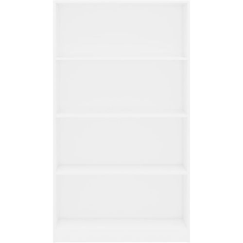 Ormarić za knjige s 4 razine bijeli 80 x 24 x 142 cm drveni slika 4