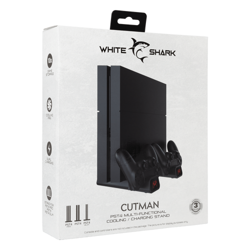 White Shark PS4 CUTMAN, Cooling Pad + Charging Dock slika 5