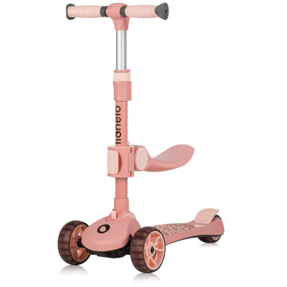 Lionelo Romobil sa LED svjetlima 2U1 Franky, Pink Rose slika 2