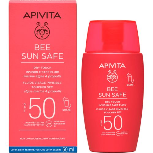 Apivita bee sun safe dry touch fluid za lice SPF 50+  50ml slika 1