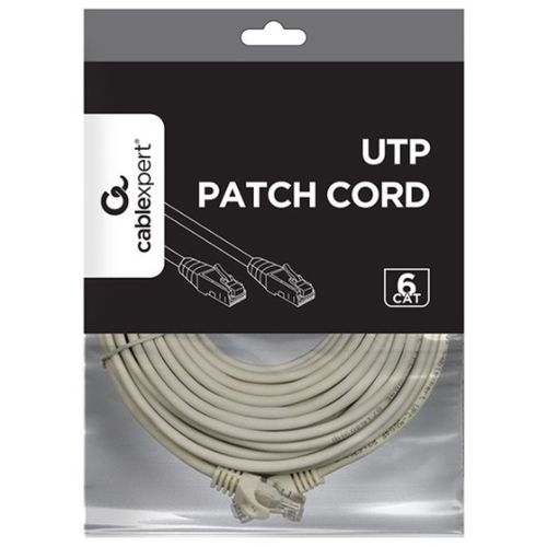 PP6U-CU-15M Gembird Mrezni kabl, CAT6 BAKARNI UTP Patch cord 15m grey slika 2