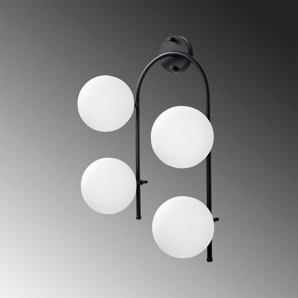 Jewel - 10595 Crna Krem Zidna Lampa slika 4