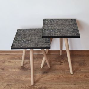 Nesting stolovi 2Shp329 - (2 komada) - boje: antracit