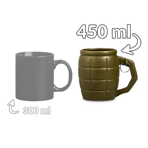 Šalica granata 450 ml - zelena slika 3