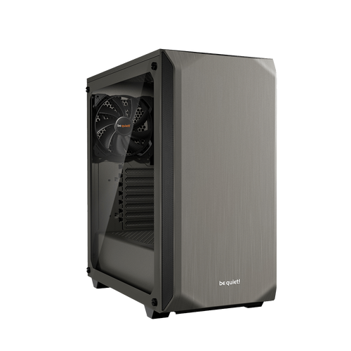 be quiet! BGW36 PURE BASE 500 Window Metallic Gray, MB compatibility: ATX / M-ATX / Mini-ITX, Two pre-installed be quiet! Pure Wings 2 140mm fans, including space for water cooling radiators up to 360mm slika 1