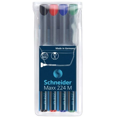 Flomaster Schneider, permanent marker, OHP Maxx 224 M, 1 mm, sortirano slika 2