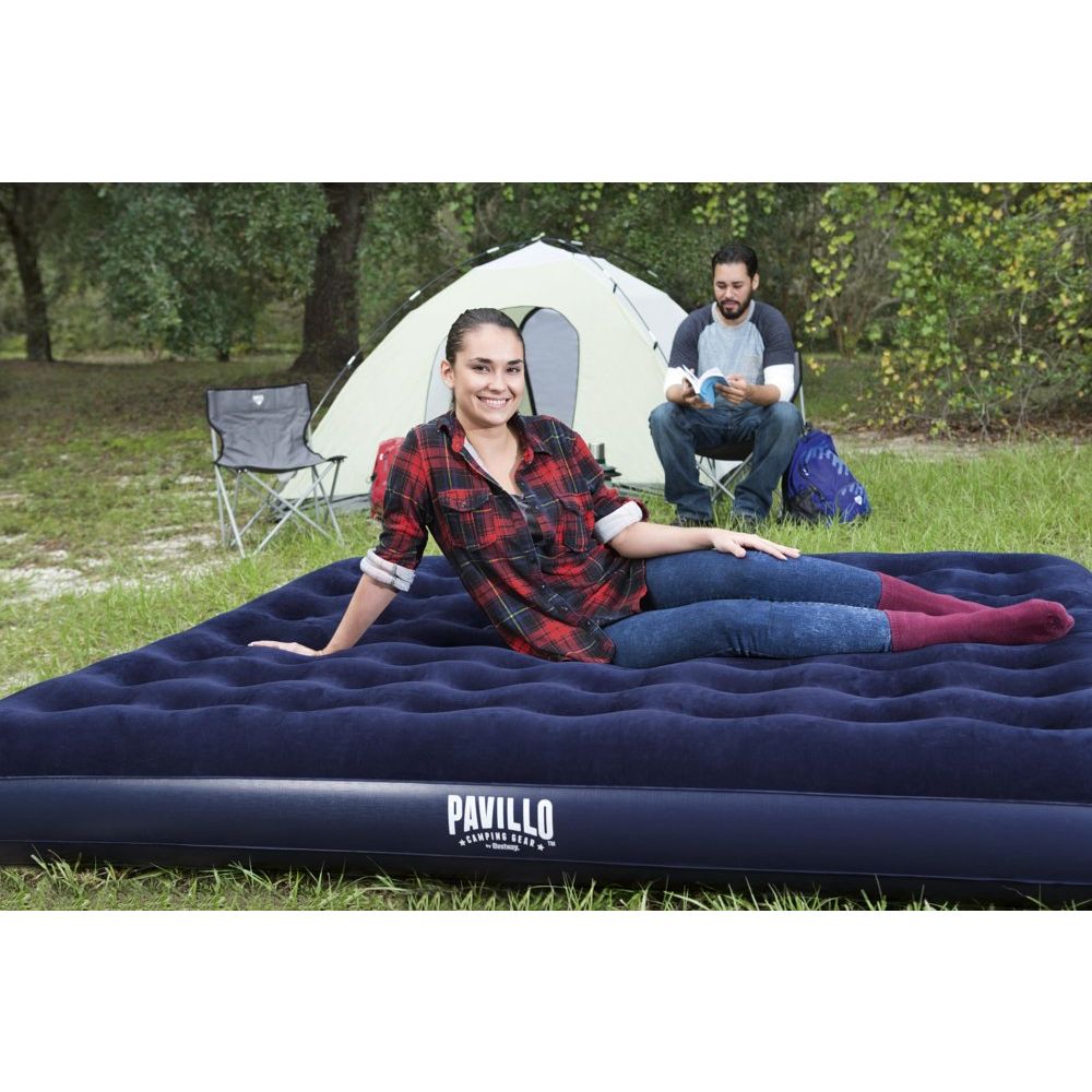 Madrac na napuhavanje za 2 osobe Bestway 203x183x22 cm slika 2