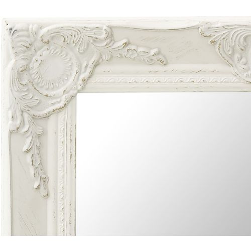Zidno ogledalo u baroknom stilu 50 x 50 cm bijelo slika 18