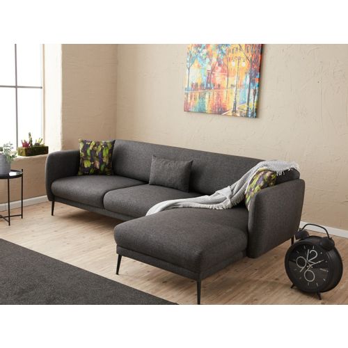 Atelier Del Sofa Kutna garnitura na razvlačenje, Antracit, Venus R - Anthracite slika 2