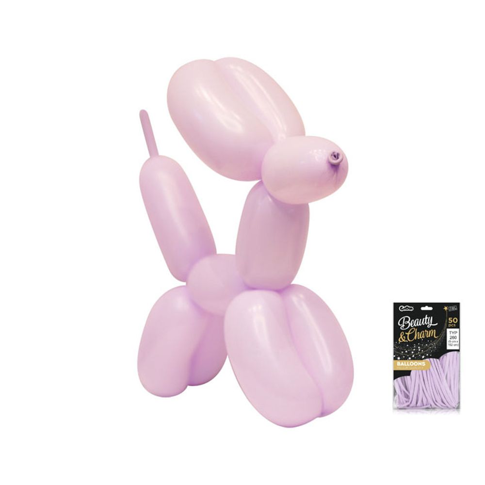 CB-MKLA Balon za modeliranje Svijetlo ljubičasti 120cm, 50kom slika 1