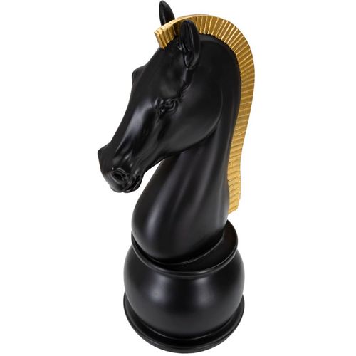 Mauro Ferretti Dekoracija BLACK AND GOLD HORSE cm Ø 18,5X50 slika 4