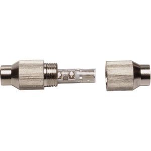 Koaksijalni kabelski konektor, metal, promjer kabela: 7 mm