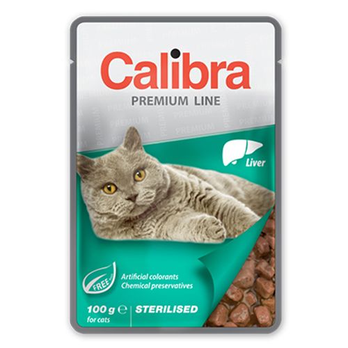 Calibra Cat Sterilised Kesica Džigerica, hrana za mačke 100g slika 1