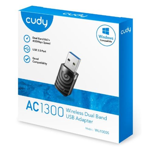 Cudy WU1300S AC1300 WiFi Dual Band USB3.0 MINI adapter,  2.4+5Ghz, 20dBm, 2dBi longe range slika 4