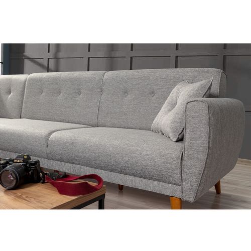 Atelier Del Sofa Kutna garnitura, Aria Corner - Grey slika 3