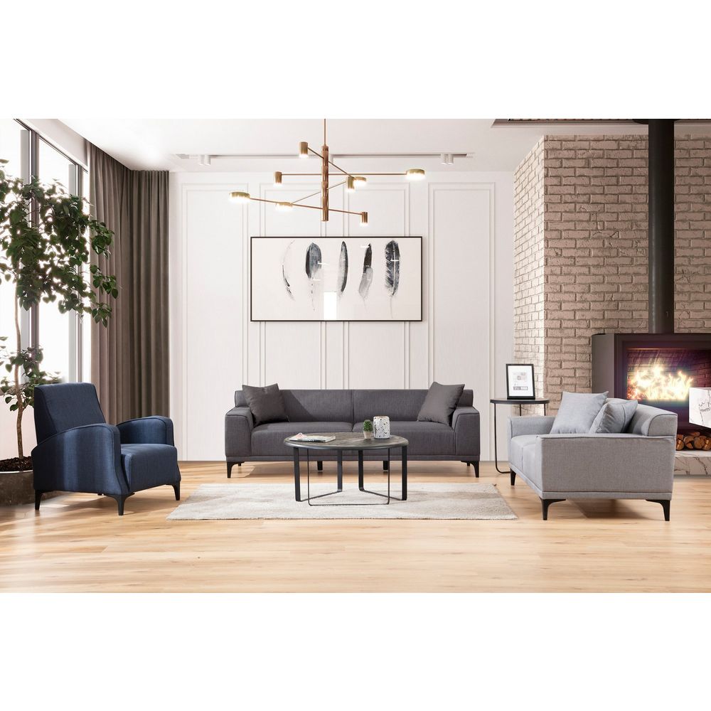 Petra 3 - Antracit 3-sjedalna sofa slika 5