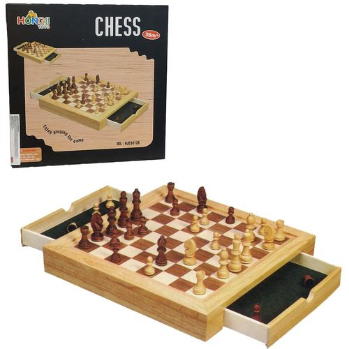 Drveni šah ladičar slika 1