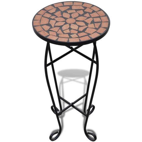 Bočni stol uzorkom mozaika, boje terakote slika 18