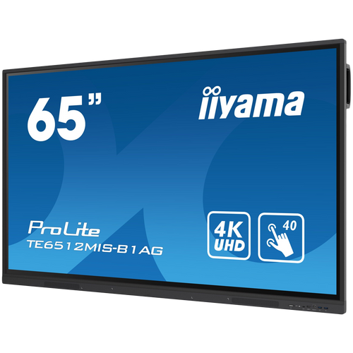 IIyama TE6512MIS-B3AG is an exceptional 4K UHD interactive display designed by iiyama to enhance collaboration, communication, and engagement. With key features like Zero Airgap LCD screen eliminating parallax, PureTouch-IR, iiWare 10 with Android 11, WiFi slika 3