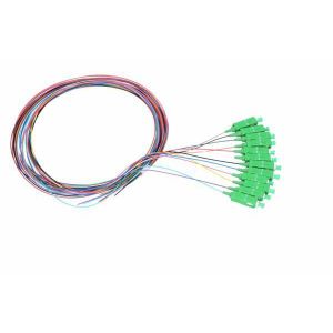 NFO Fiber optic pigtail SC APC, SM, G.657A1, 12 colors, LSZH, 1m