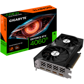 GIGABYTE Video Card NVIDIA GeForce RTX 4060 TI WINDFORCE 8G, GDDR6 8GB/128bit, PCI-E 4.0 x8, 2xHDMI, 2xDP, 1x8-pin, Retail