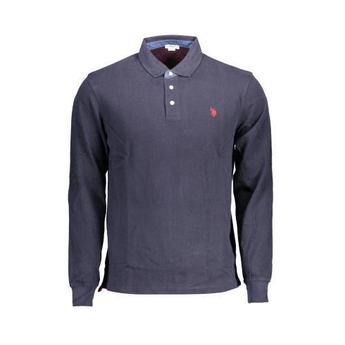 US POLO BLUE MEN'S LONG SLEEVED POLO SHIRT slika 1