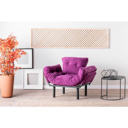 Atelier Del Sofa Fotelja, Ljubičasta, Nitta Single - Purple slika 1