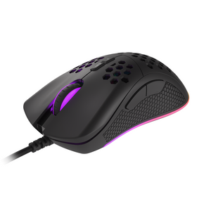 Natec NMG-1680 GENESIS KRYPTON 550, Gaming Optical Mouse 200-8000 DPI, Maximum acceleration 20 G, Huano Switches, RGB LED, 7 Programmable Buttons, USB, Black, Cable 1,8 m