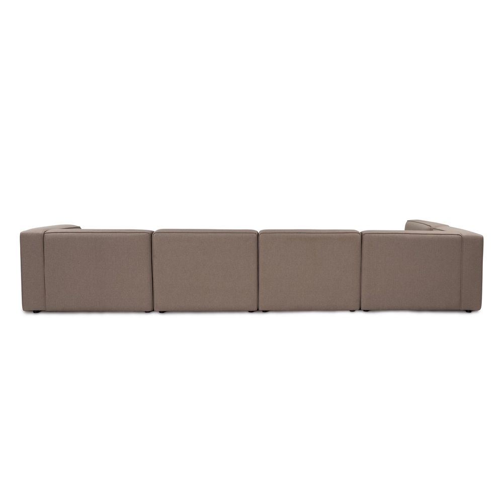 Mora (X-Oval-L1-O1-O1-R1) Svijetlosmeđi Kutni Sofa slika 5