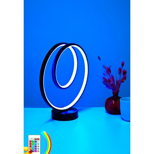 Opviq Stolna svjetiljka, Cezanne Black - Multicolor Light slika 8