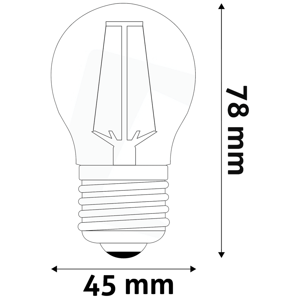 Avide Sijalica, LED 2.5W, E27, 2700K, 360°, 230V AC - Mini Globe 2.5W E27 slika 4