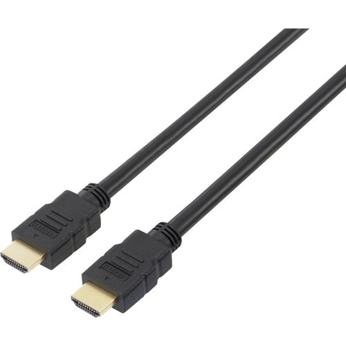 SpeaKa Professional HDMI priključni kabel HDMI A utikač, HDMI A utikač 5.00 m crna SP-7870704 audio povratni kanal (arc), pozlaćeni kontakti, Ultra HD (4K) HDMI HDMI kabel slika 3