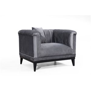 Trendy - Tamno Siva Wing Chair