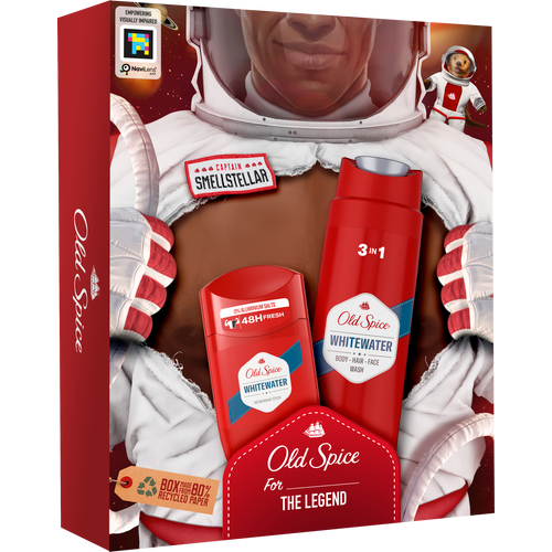 Old Spice poklon set Whitewater (gel za tuširanje 250ml + stik 50ml)  slika 1