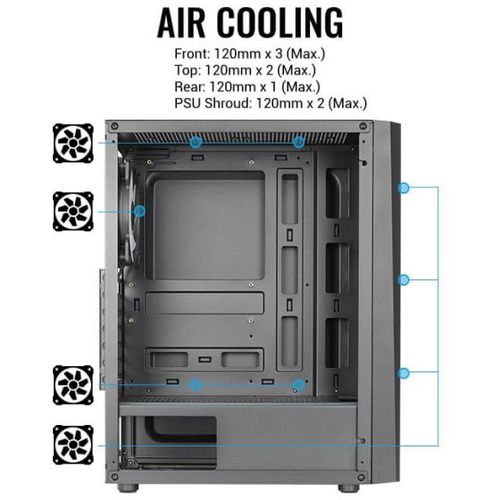 Kuciste AEROCOOL Delta-A-BK-v1 ACCM-PV45012.11 slika 5