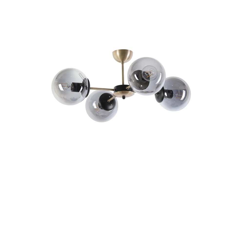 Venüs 4 Lü Füme Camlı Avize CopperFume Chandelier slika 2