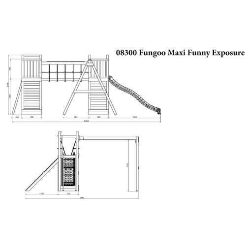 Fungoo set Maxi Funny Exposure - Drveno Dečije Igralište slika 16