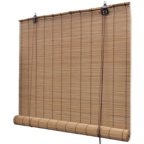 Rolo zavjesa od bambusa smeđa boja 140 x 160 cm slika 6