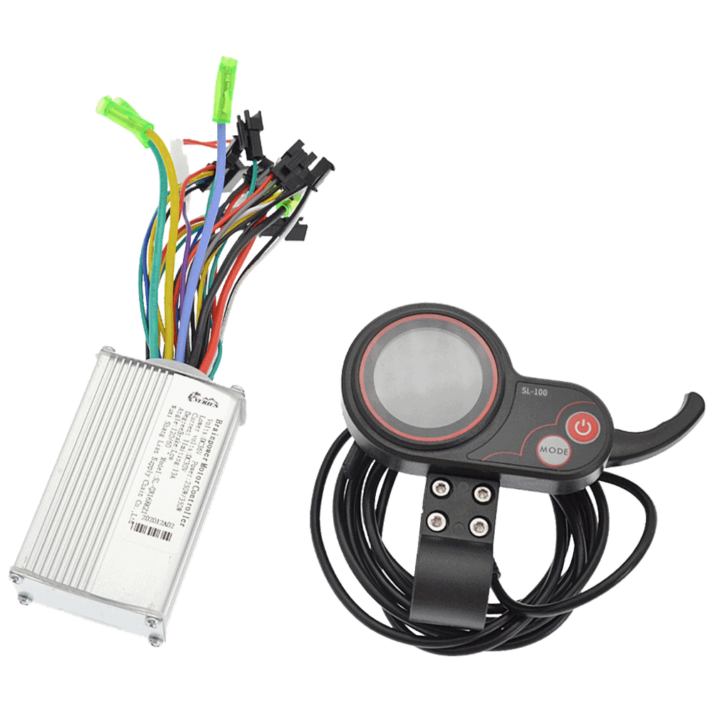 NN LCD brzinomjer, set, za električni romobil - LCD Speedmeter, Set, SL-100, 48V slika 2