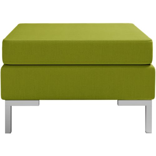 Modularni tabure s jastukom od tkanine zeleni slika 6