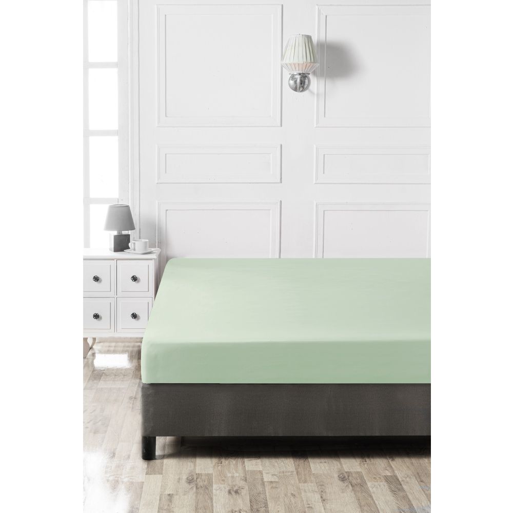 Ranforce King Fitted Sheet - Svijetlo Zelena slika 3