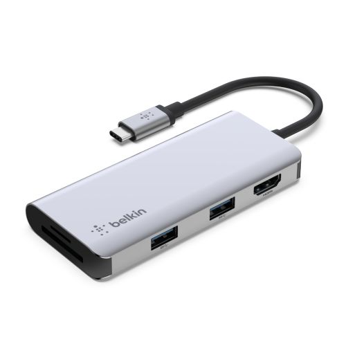 HyperDrive, CHROME 5 u 1 USB-C HUB, sivi slika 1