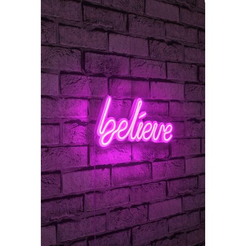 Wallity Ukrasna plastična LED rasvjeta, Believe - Pink slika 1