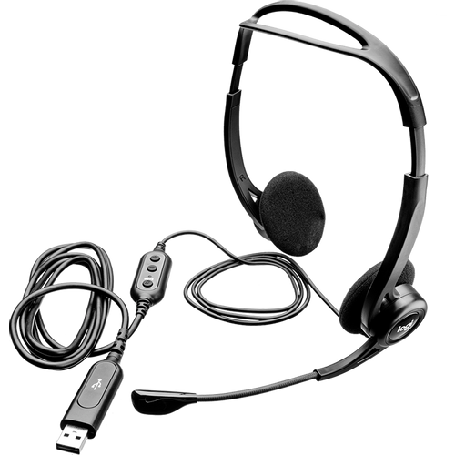 LOGITECH PC960 Corded Stereo Headset Crne - USB slika 2