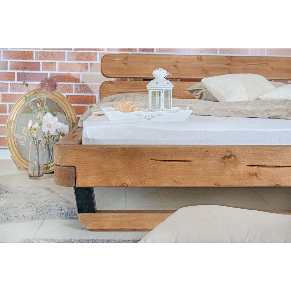 Krevet MALAK 6 200 x 200 cm hrast slika 2